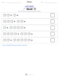 David printable worksheet preview