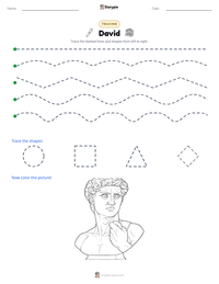 David printable worksheet preview