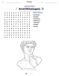 Anteprima della scheda stampabile di David (Michelangelo)