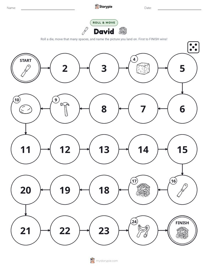 Roll & Move Game