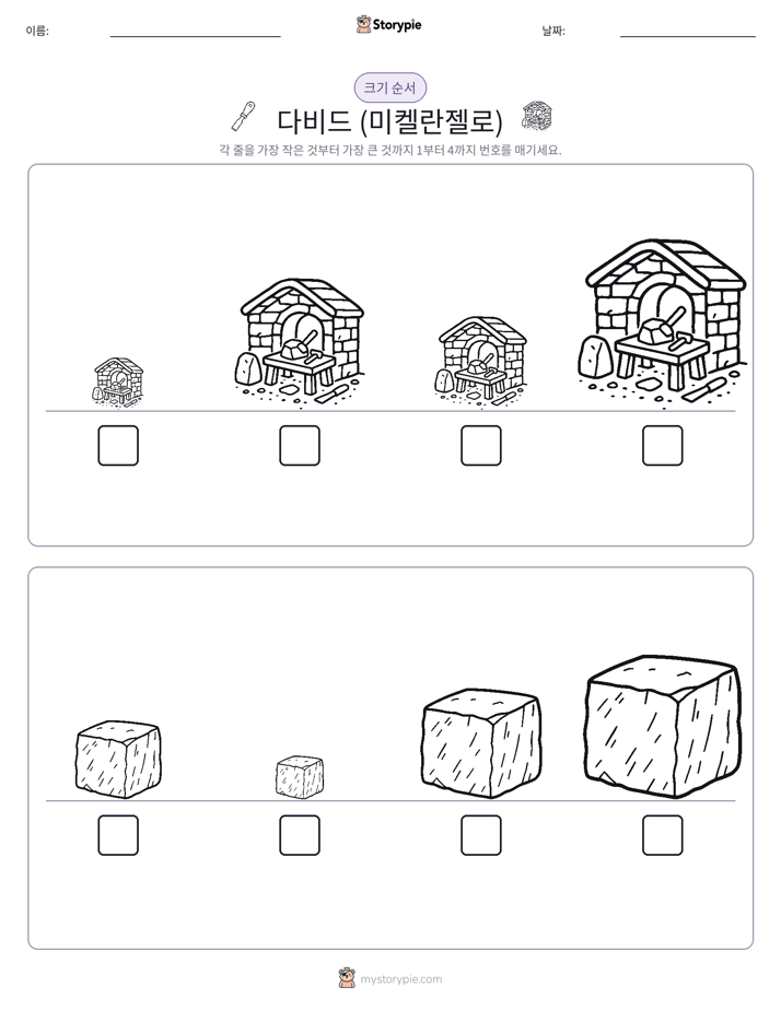 크기 순서