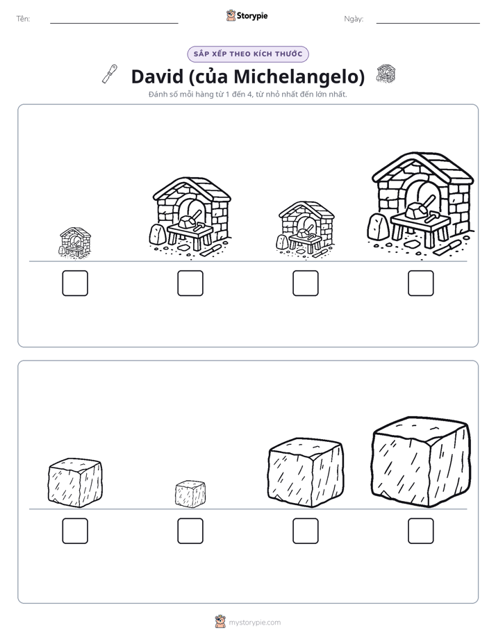 Thứ Tự Kích Thước