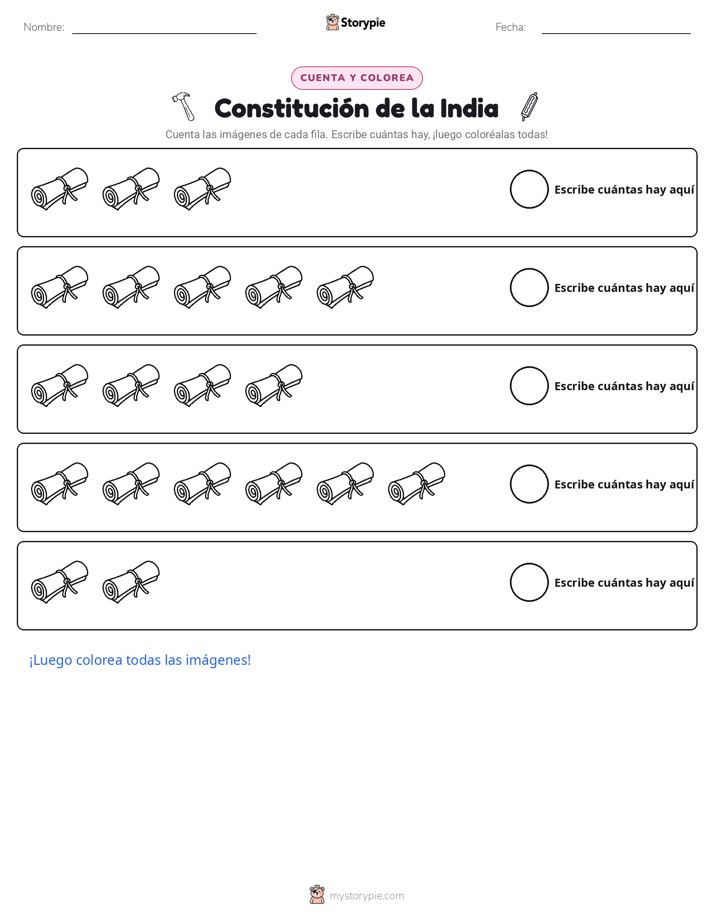Contar y Colorear