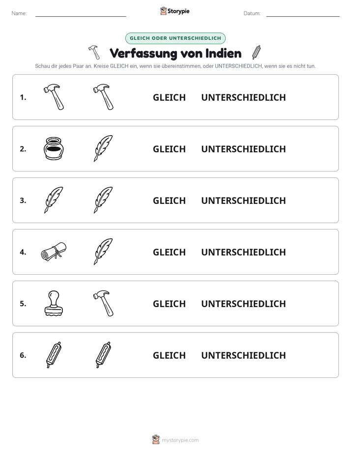 Gleich oder Anders