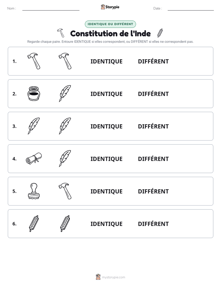 Identique ou Différent
