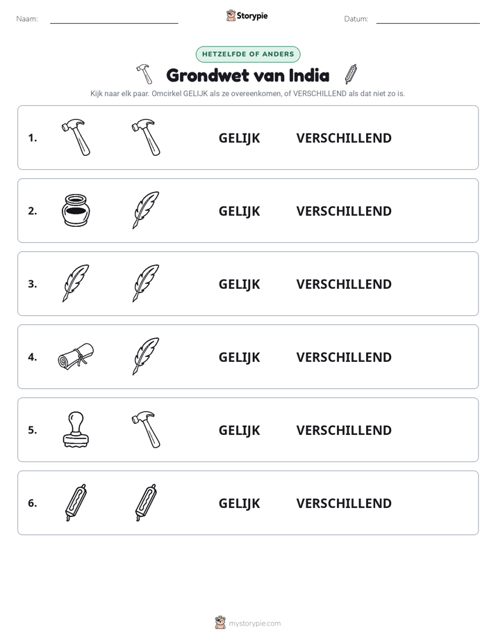 Zelfde of Verschillend