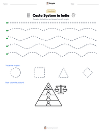 Caste System in India printable worksheet preview