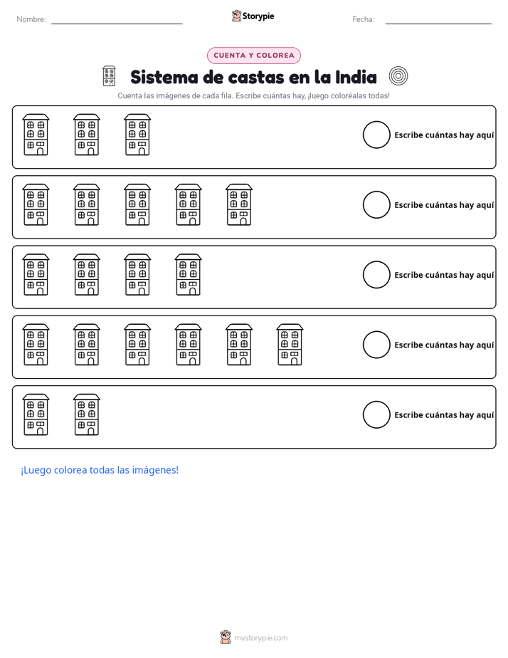 Contar y Colorear