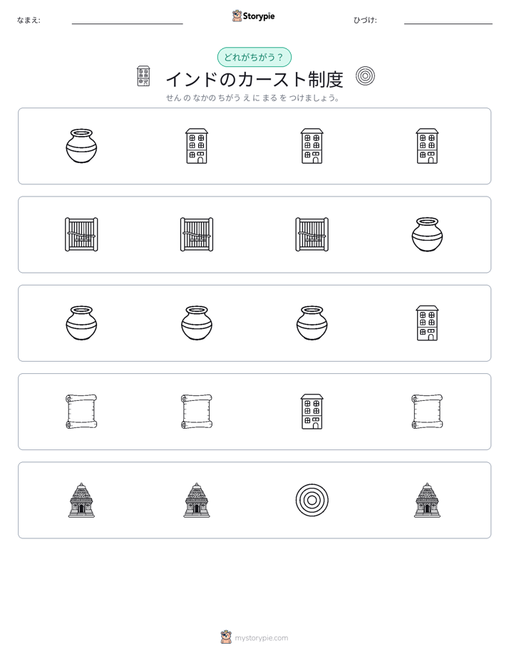 異なるものを見つけよう