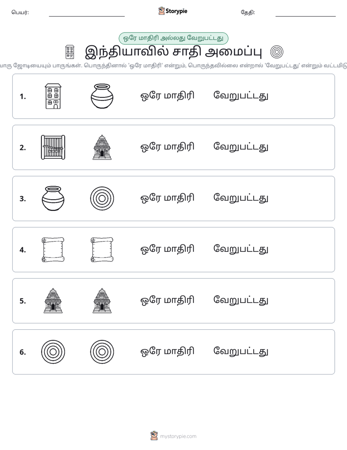 அதே அல்லது மாறுபட்டது