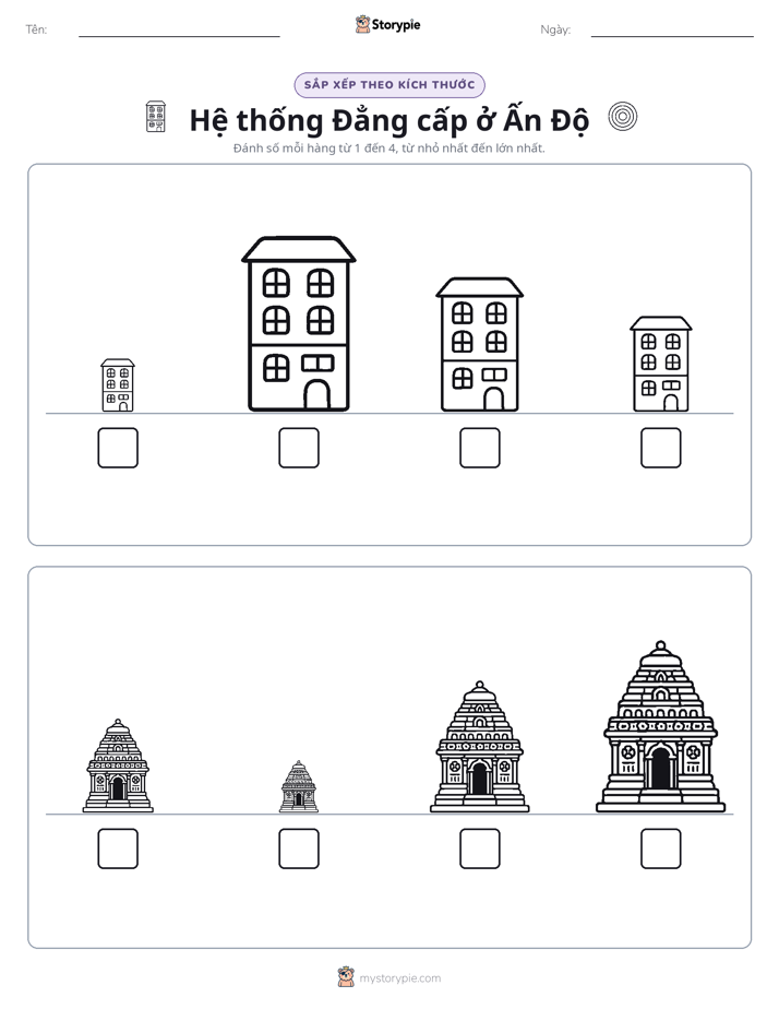 Thứ Tự Kích Thước