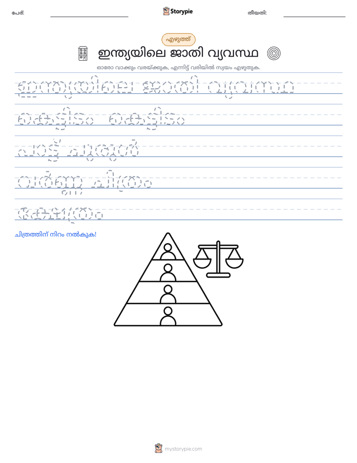 എഴുത്ത് പരിശീലനം