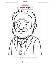 Victor Hugo printable worksheet preview