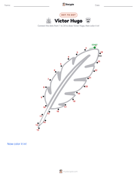 Victor Hugo printable worksheet preview