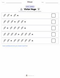 Victor Hugo printable worksheet preview