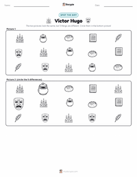 Victor Hugo printable worksheet preview