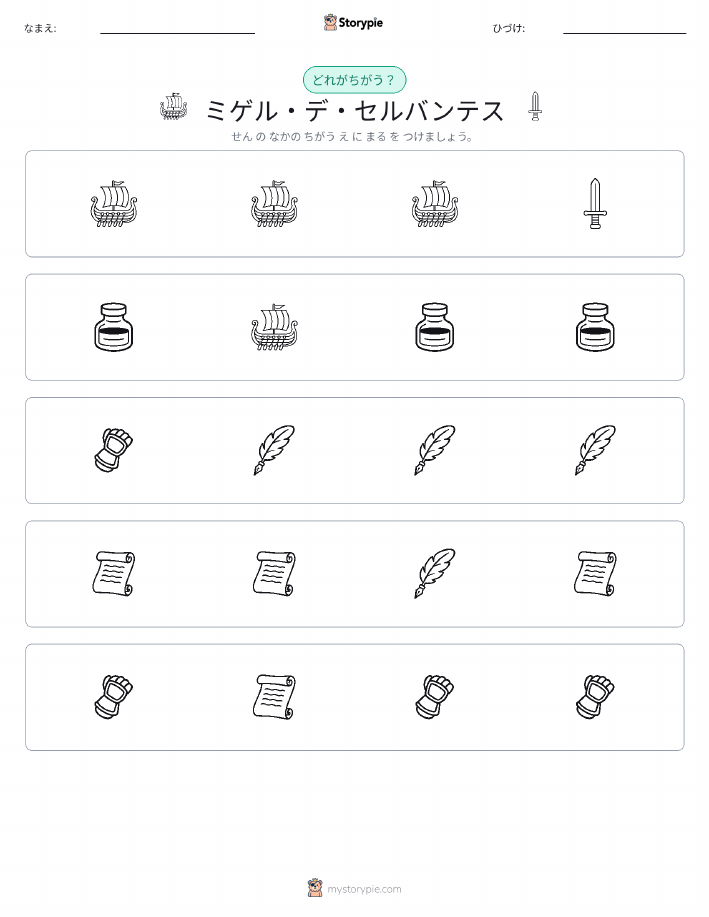異なるものを見つけよう
