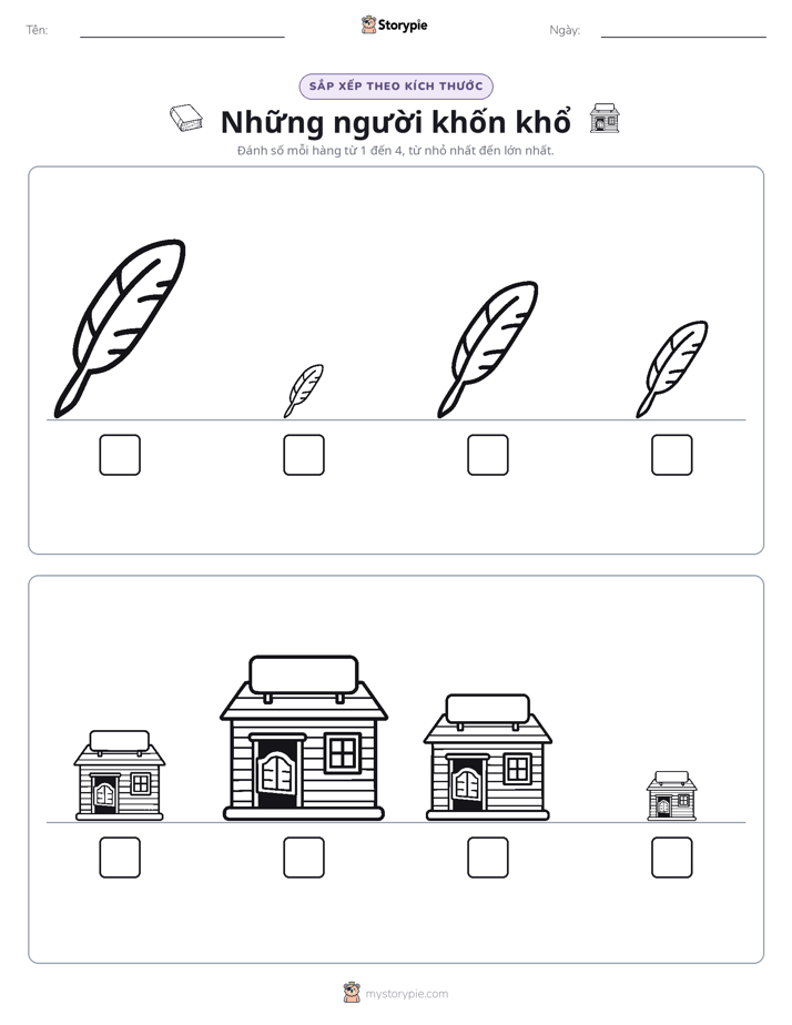 Thứ Tự Kích Thước