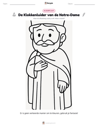 De Klokkenluider van de Notre-Dame afdrukbare werkblad voorbeeld