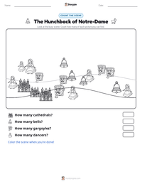 The Hunchback of Notre-Dame printable worksheet preview