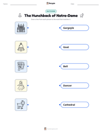 The Hunchback of Notre-Dame printable worksheet preview
