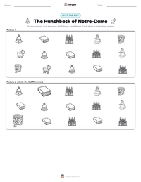 The Hunchback of Notre-Dame printable worksheet preview