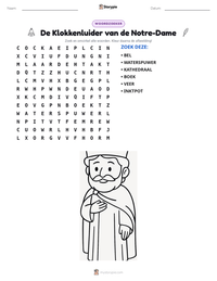 De Klokkenluider van de Notre-Dame afdrukbare werkblad voorbeeld