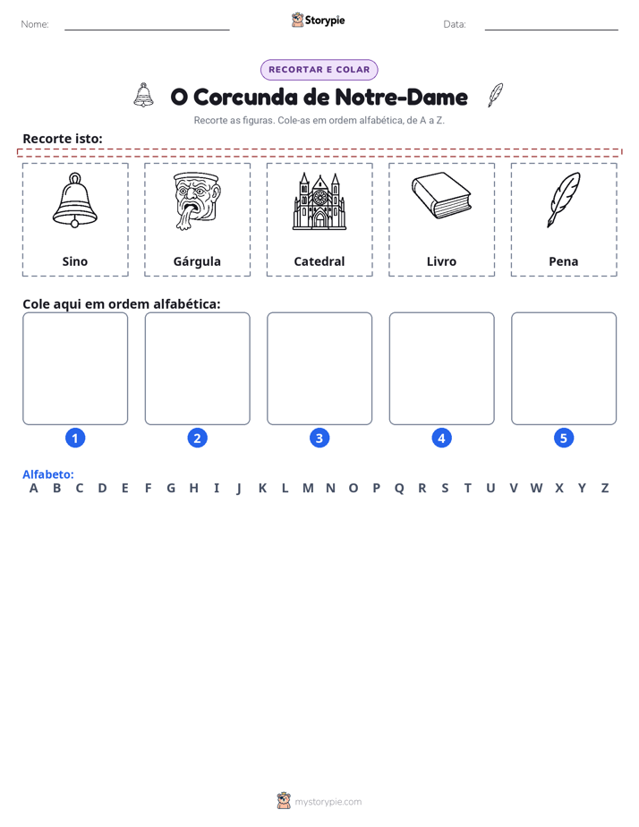 Recortar & Colar Alfabeto