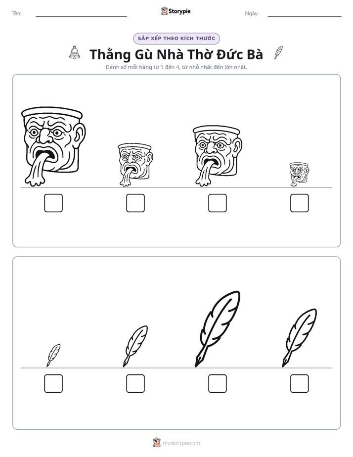 Thứ Tự Kích Thước