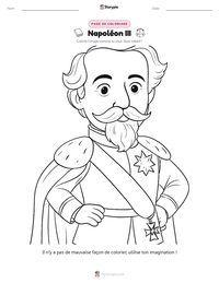 Aperçu de la feuille de travail imprimable Napoléon III
