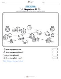 Napoleon III printable worksheet preview