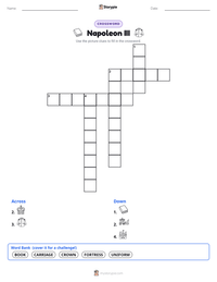 Napoleon III printable worksheet preview