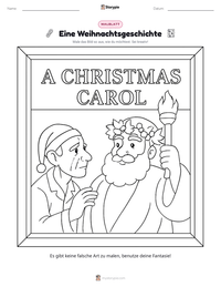 Eine Weihnachtsgeschichte druckbare Arbeitsblatt Vorschau