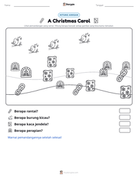 Prabaca lembar kerja cetak A Christmas Carol