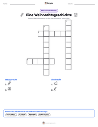 Eine Weihnachtsgeschichte druckbare Arbeitsblatt Vorschau