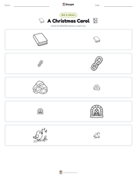 A Christmas Carol printable worksheet preview