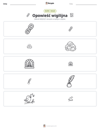 Podgląd drukowalnego arkusza ćwiczeń Opowieść wigilijna