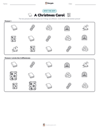 A Christmas Carol printable worksheet preview