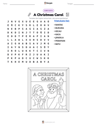 Prabaca lembar kerja cetak A Christmas Carol