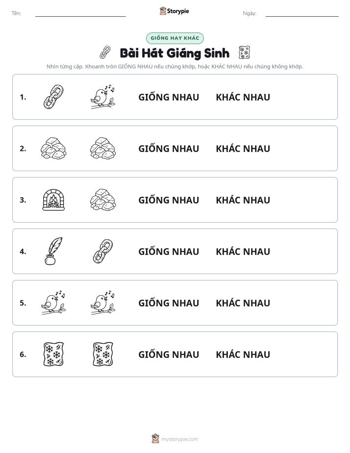 Giống Hay Khác