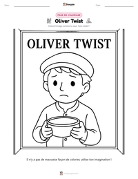 Aperçu de la feuille de travail imprimable Oliver Twist