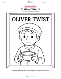 Prabaca lembar kerja cetak Oliver Twist