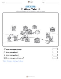Oliver Twist printable worksheet preview