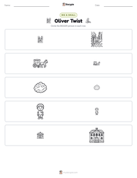 Oliver Twist printable worksheet preview