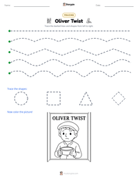 Oliver Twist printable worksheet preview