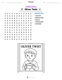 Aperçu de la feuille de travail imprimable Oliver Twist
