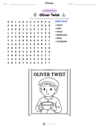 Oliver Twist afdrukbare werkblad voorbeeld