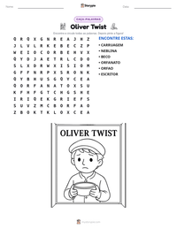 Prévia da folha de atividades imprimível Oliver Twist