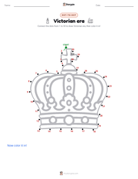 Victorian era printable worksheet preview