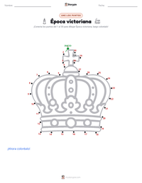 Vista previa de la hoja de trabajo imprimible de Época victoriana